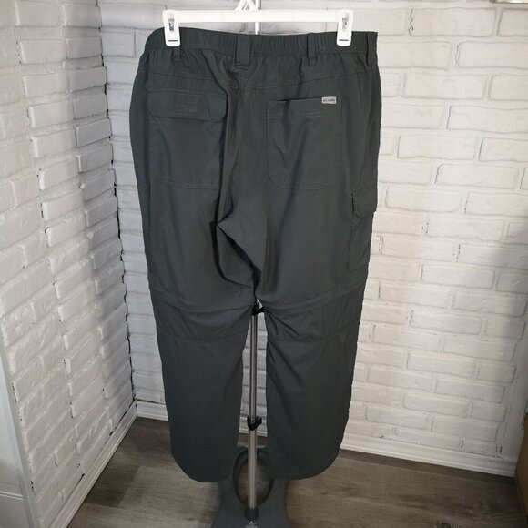 Columbia Men's Size 42/32 Grey/Green Zip Off UVA & UVB Protection Pants - Picture 2 of 15